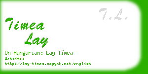 timea lay business card